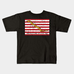 The Navy Rattlesnake Jack Dont Tread On Me Flag Kids T-Shirt